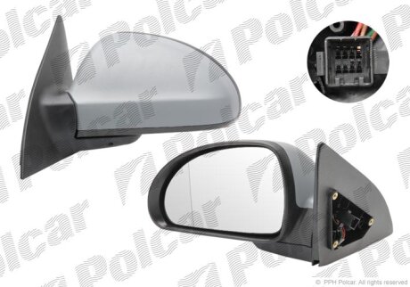 Зеркало внешнее Polcar 4114513E