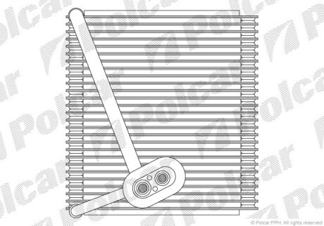 Испаритель кондиционера Polcar 4114P81X