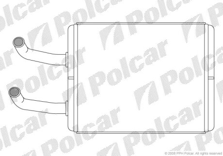 Радиатор отопителя салона Polcar 4150N8-1