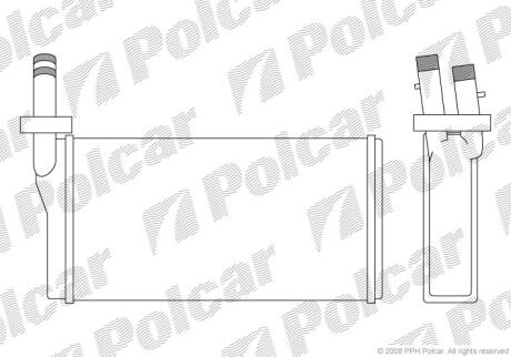 Радиатор отопителя салона Polcar 4207N8-1