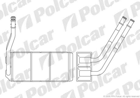 Радиатор отопителя Polcar 4310N8-1