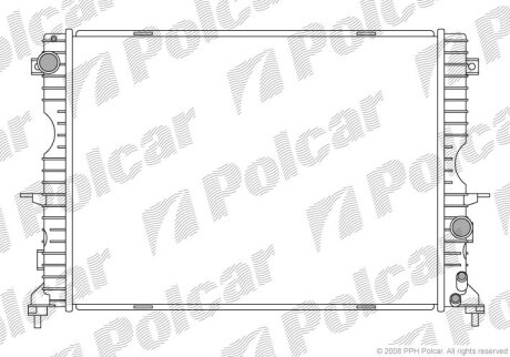 Радиатор охлаждения двигателя Polcar 432208-1