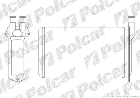 Радиатор отопителя салона Polcar 4401N8-1