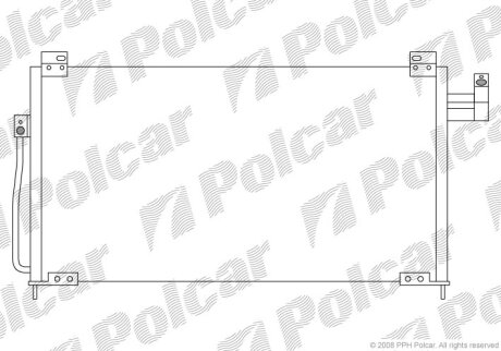 Радиатор кондиционера (Конденсатор) Polcar 4509K8C2