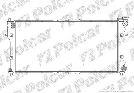 Радиатор охлаждения двигателя Polcar 451608-1