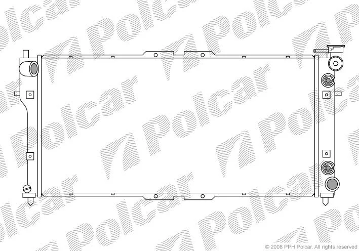 Радиатор охлаждения двигателя Polcar 451608-2 (фото 1)