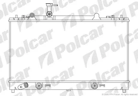 Радиатор охлаждения двигателя Polcar 451908-4
