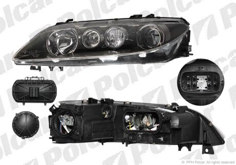 Фара основная левая Polcar 4519094E