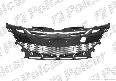 Решетка бампера переднего Polcar 454227-1
