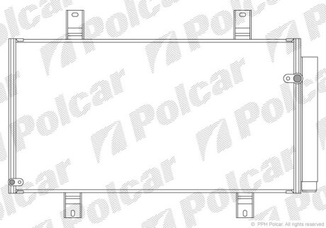 Радиатор кондиционера (Конденсатор) Polcar 4548K81K