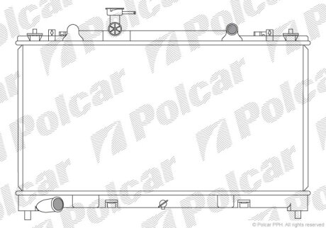 Радиатор охлаждения двигателя Polcar 4560085