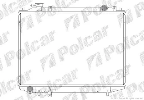 Радиатор охлаждения двигателя Polcar 459908-1