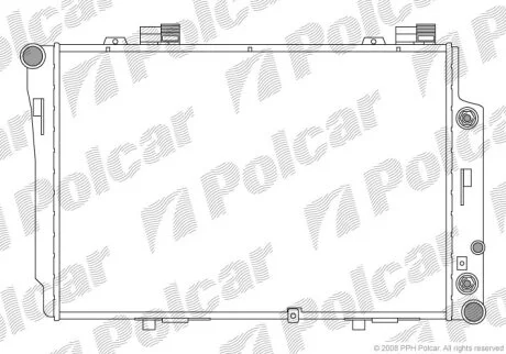 Радиатор охлаждения двигателя Polcar 500208-2