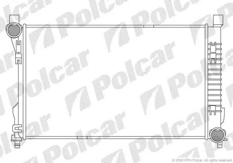 Радиатор охлаждения двигателя Polcar 500308-1