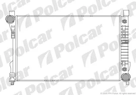 Радиатор охлаждения двигателя Polcar 500308-5