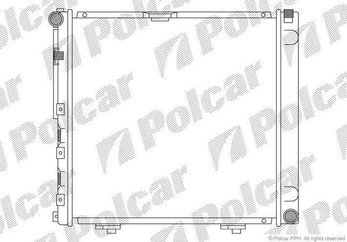 Радиатор охлаждения двигателя Polcar 50140806 (фото 1)