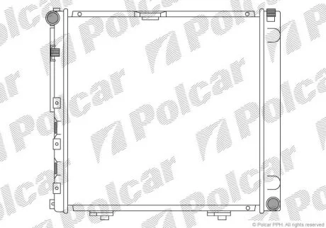 Радиатор охлаждения двигателя Polcar 50140806