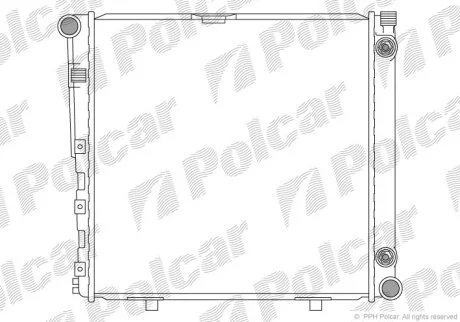 Радиатор охлаждения двигателя Polcar 501408-6