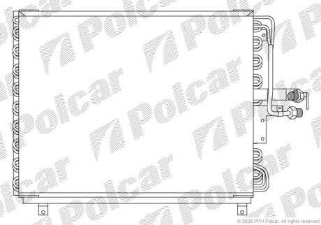 Радиатор кондиционера (Конденсатор) Polcar 5014K8A6