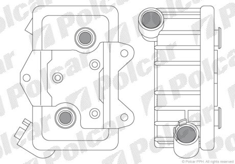 Радиатор масляный Polcar 5014L8-3