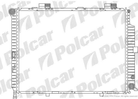 Радиатор охлаждения двигателя Polcar 501508-7