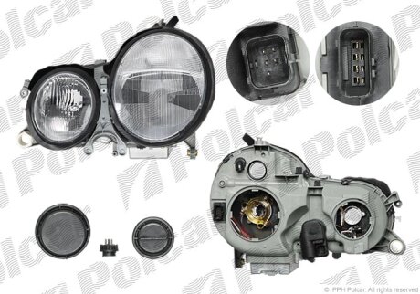 Фара основная левая Polcar 5015095E