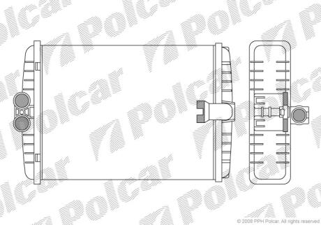 Радиатор отопителя салона Polcar 5015N8-1