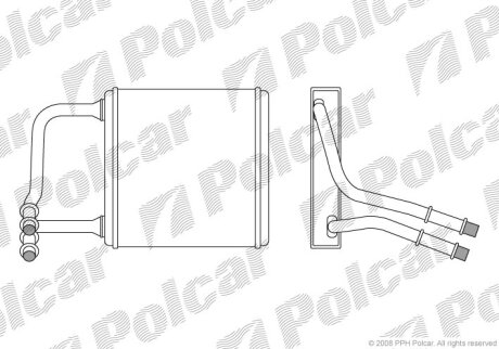 Радиатор отопителя Polcar 5016N8-1