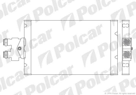 Радиатор масляный Polcar 5017L81X