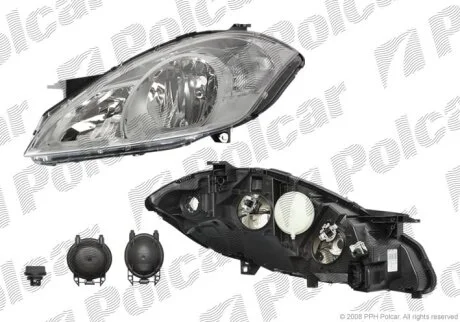 Фара основная правая Polcar 502110-E