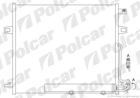 Радиатор кондиционера (Конденсатор) Polcar 5045K8C1