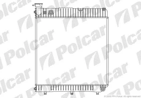 Радиатор охлаждения двигателя Polcar 506108-2