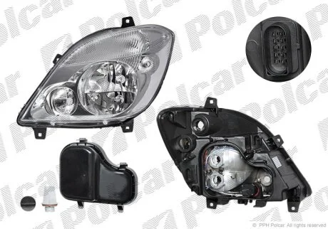 Фара основная правая Polcar 5065101E