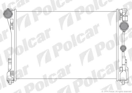 Радиатор охлаждения двигателя Polcar 507008-1