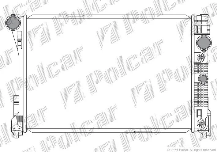 Радиатор охлаждения двигателя Polcar 507008-3 (фото 1)