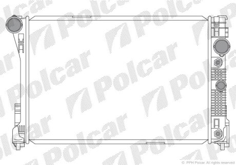 Радиатор охлаждения двигателя Polcar 507008-3