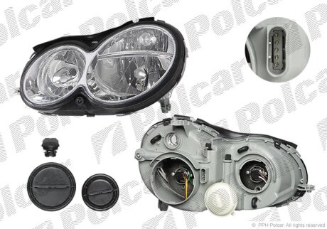 Фара основная правая Polcar 507109-H