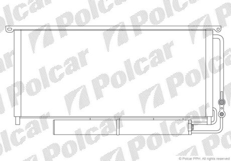 Радиатор кондиционера (Конденсатор) Polcar 5096K8C1
