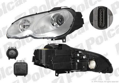 Фара основная правая Polcar 509709-U