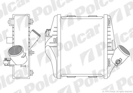 Радиаторы воздуха (интеркулеры) (Q) -OEM_OES (Behr) Polcar 5098J82X
