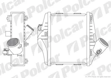 Радиаторы воздуха (интеркулеры) (Q) -OEM_OES (Behr) Polcar 5098J82X
