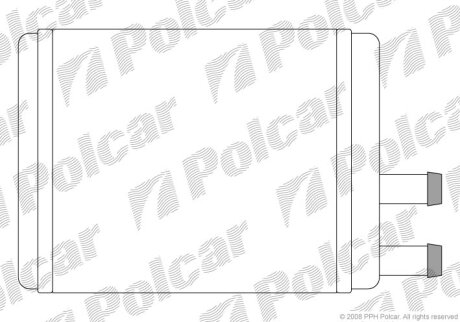 Радиатор отопителя салона Polcar 5100N8-1