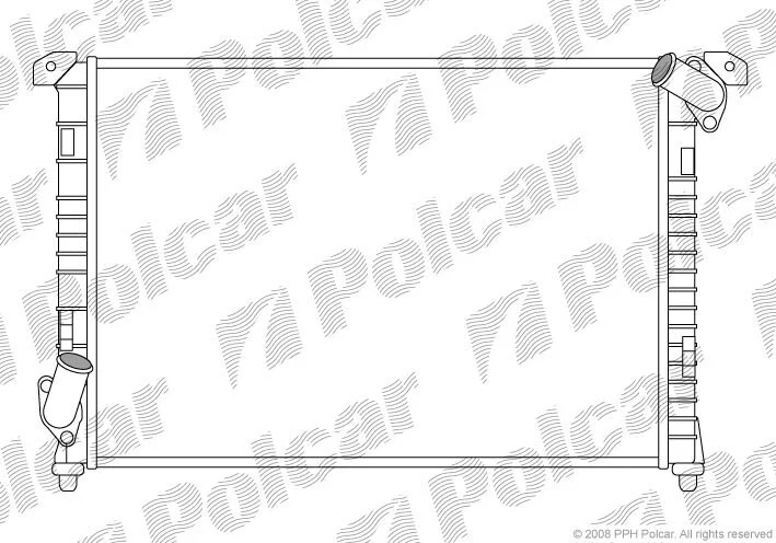 Радиатор охлаждения двигателя Polcar 510108-2 (фото 1)