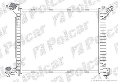 Радиатор охлаждения двигателя Polcar 510108-4