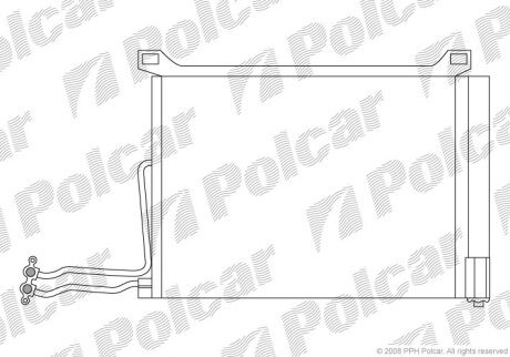 Радиатор кондиционера (Конденсатор) Polcar 5101K8C2