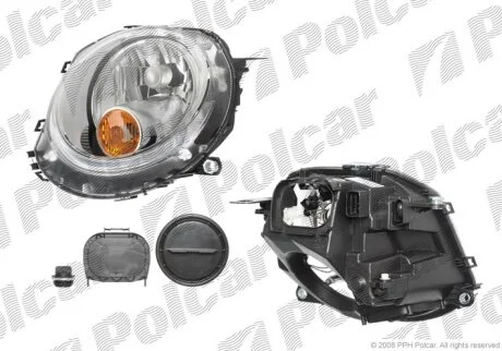 Фара основная правая Polcar 510210-E