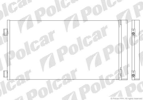 Радиатор кондиционера (Конденсатор) Polcar 5103K8C1