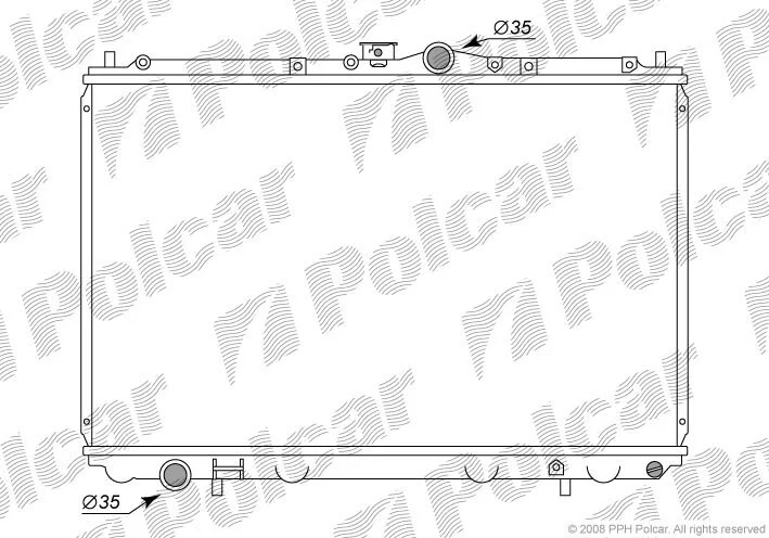 Радиатор охлаждения двигателя Polcar 521008-1 (фото 1)