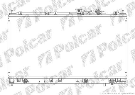 Радиатор охлаждения двигателя Polcar 5221085