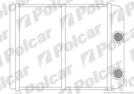 Радиатор отопителя Polcar 5222N8-1